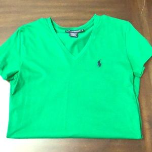 Ralph Lauren V-neck Green Shirt